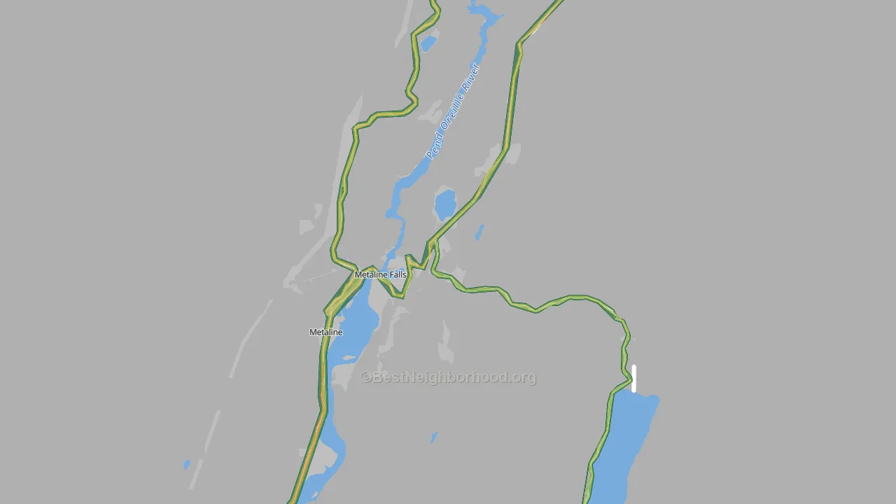 99153, WA Map of Noise Levels in 99153