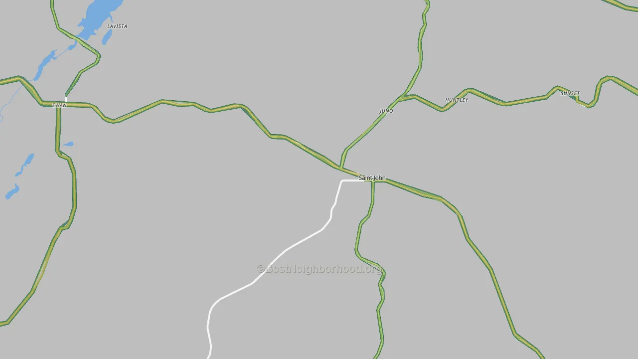 99171, WA Map of Noise Levels in 99171