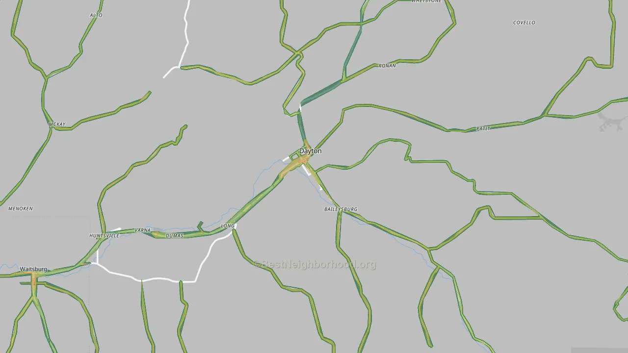 99328, WA Map of Noise Levels in 99328