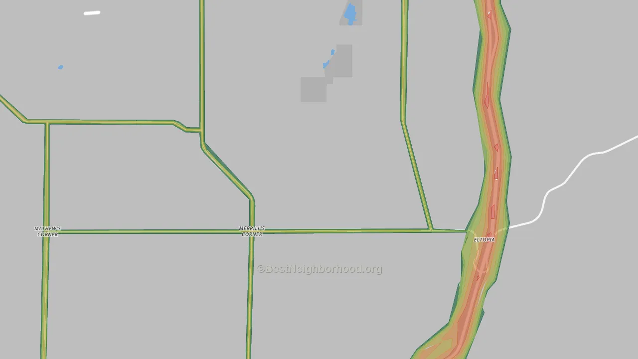 99330, WA Map of Noise Levels in 99330