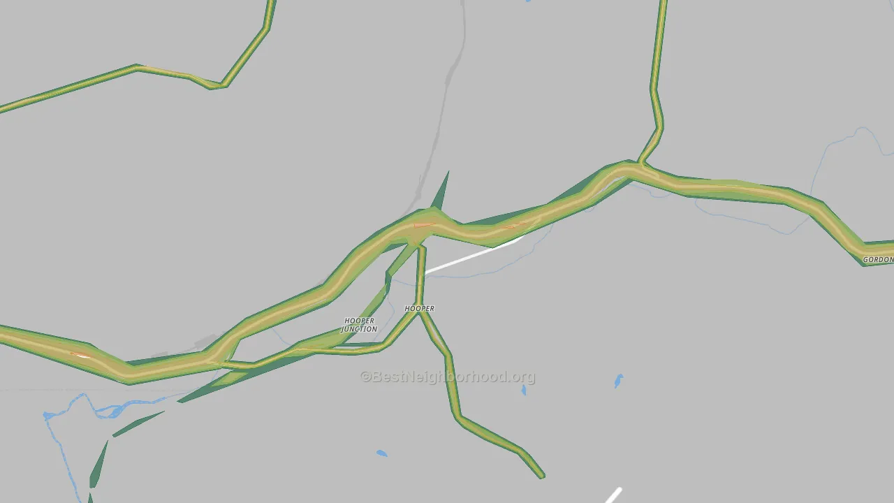 99333, WA Map of Noise Levels in 99333