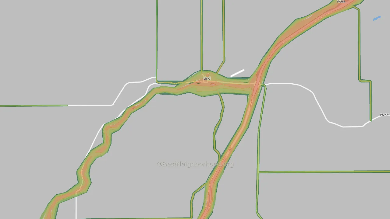 99341, WA Map of Noise Levels in 99341