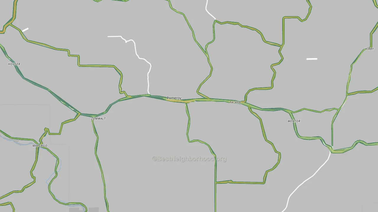 99347, WA Map of Noise Levels in 99347