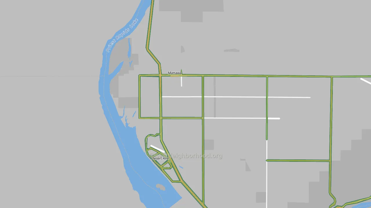 99349, WA Map of Noise Levels in 99349