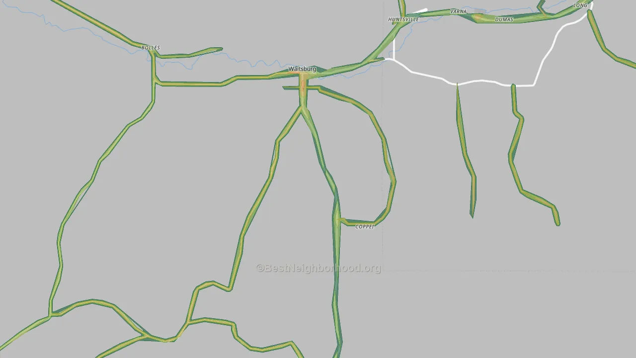 99361, WA Map of Noise Levels in 99361