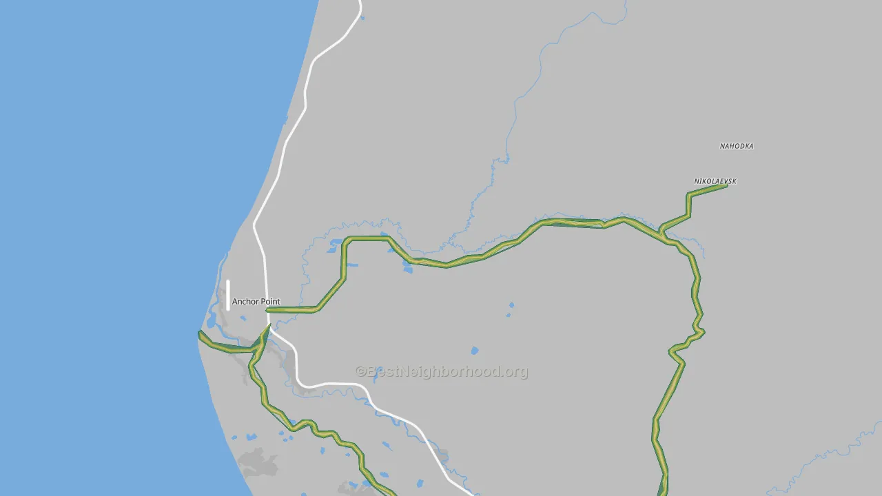 99556, AK Map of Noise Levels in 99556