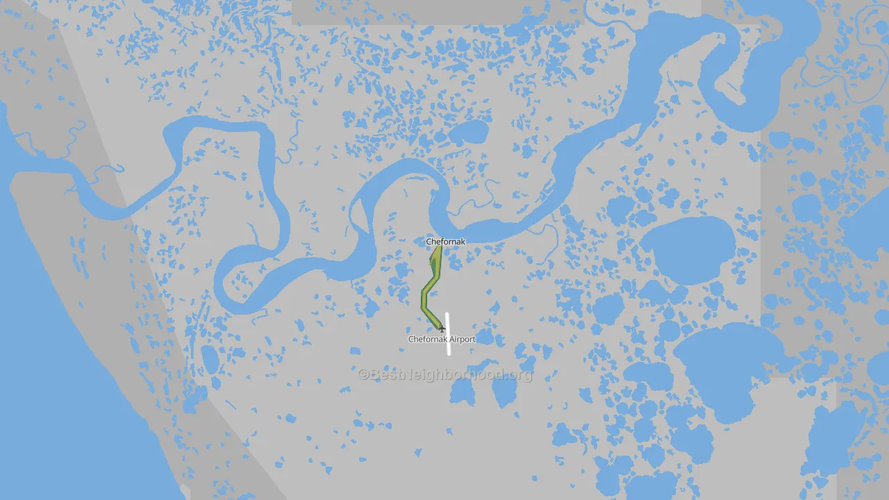 99561, AK Map of Noise Levels in 99561