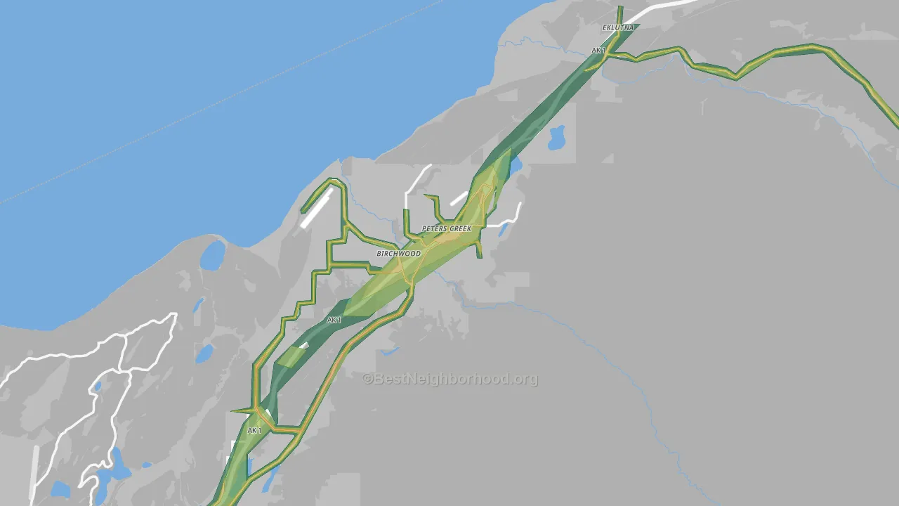 99567, AK Map of Noise Levels in 99567