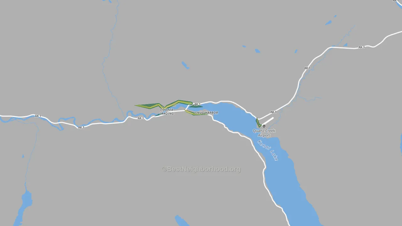 99572, AK Map of Noise Levels in 99572