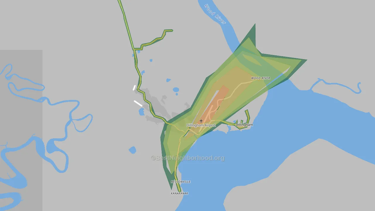 99576, AK Map of Noise Levels in 99576