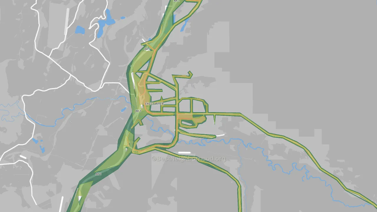 99577, AK Map of Noise Levels in 99577
