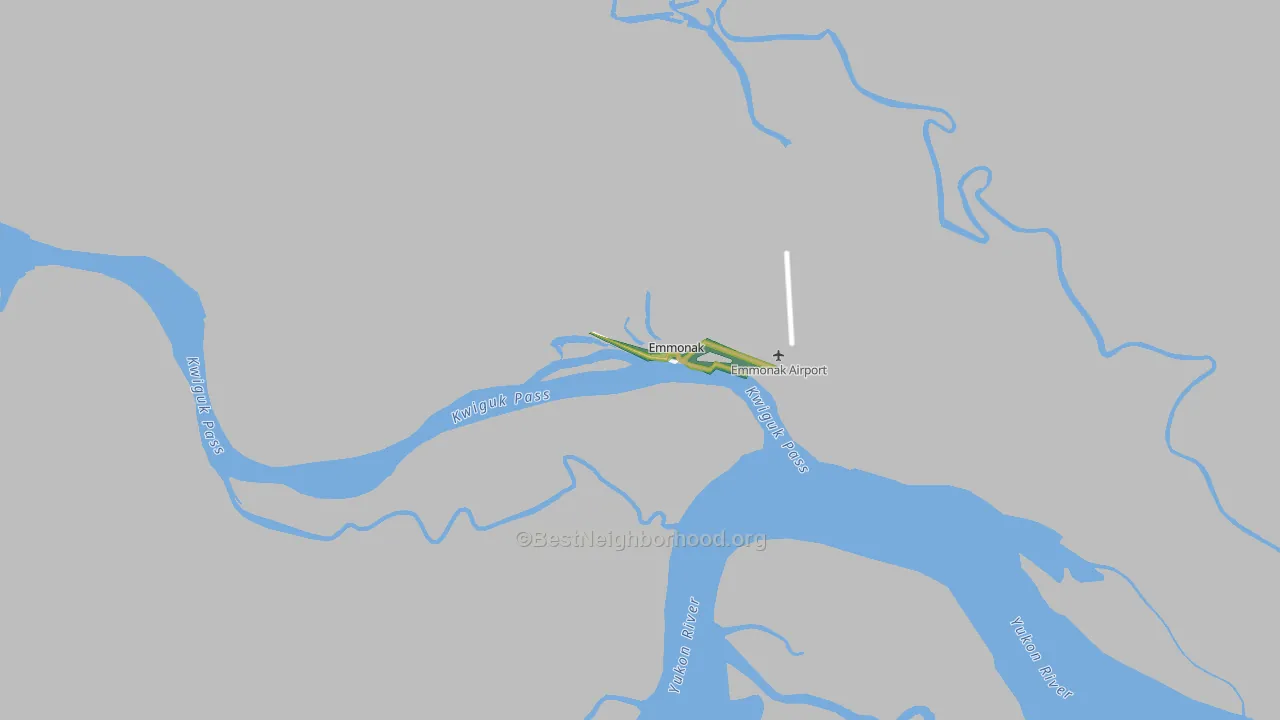 99581, AK Map of Noise Levels in 99581