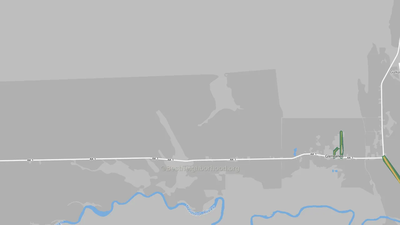 99588, AK Map of Noise Levels in 99588