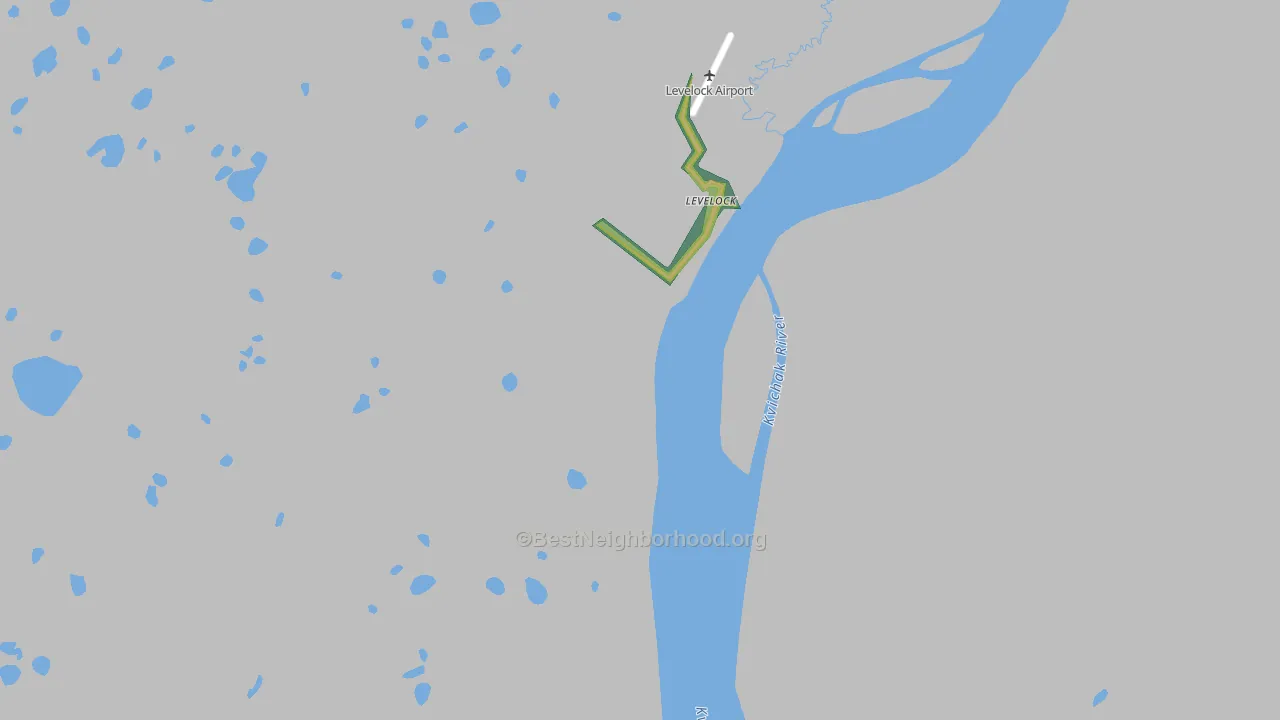 99625, AK Map of Noise Levels in 99625