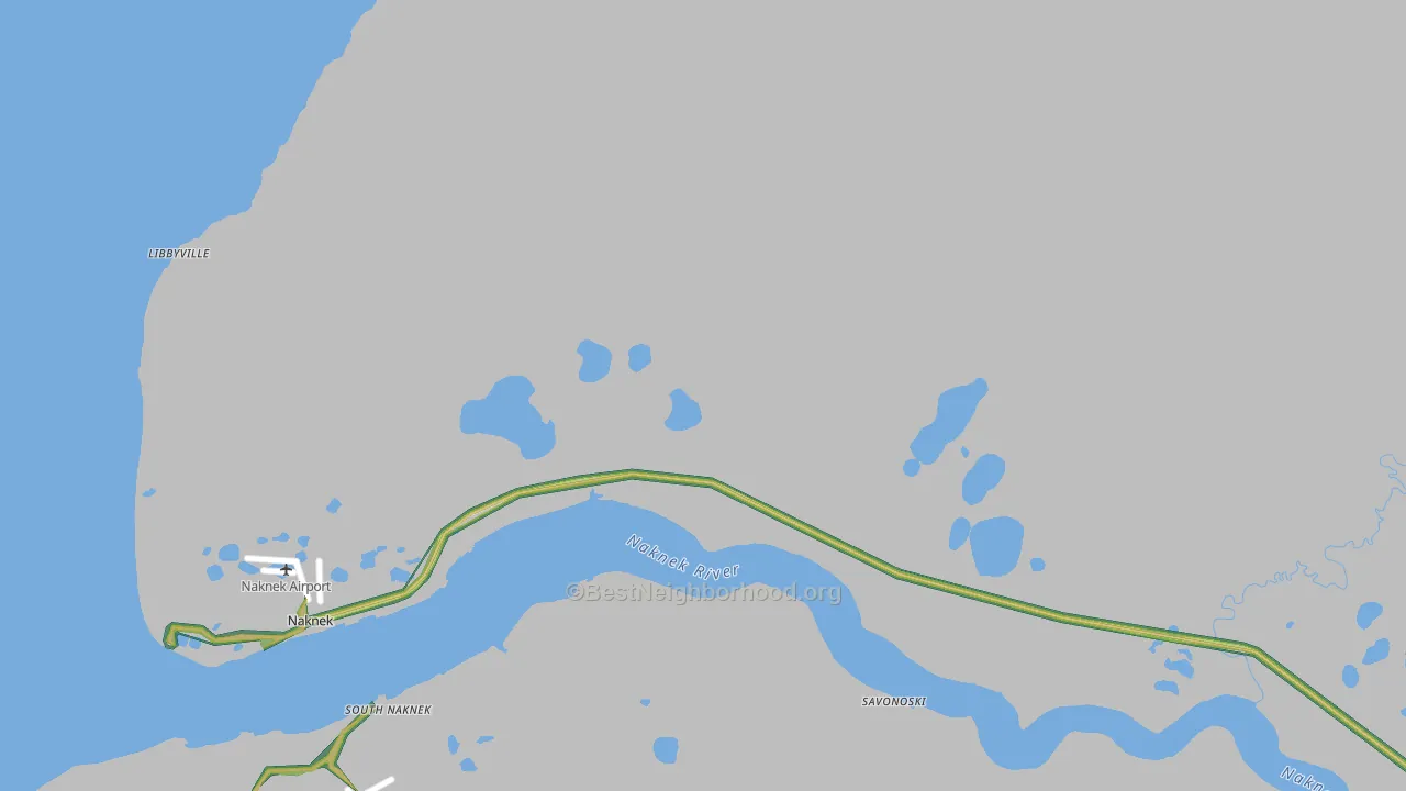 99633, AK Map of Noise Levels in 99633