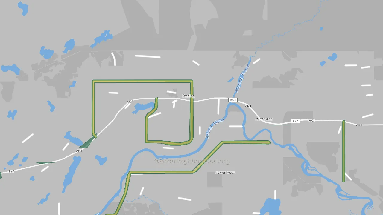 99672, AK Map of Noise Levels in 99672