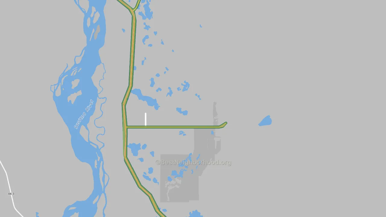 99676, AK Map of Noise Levels in 99676