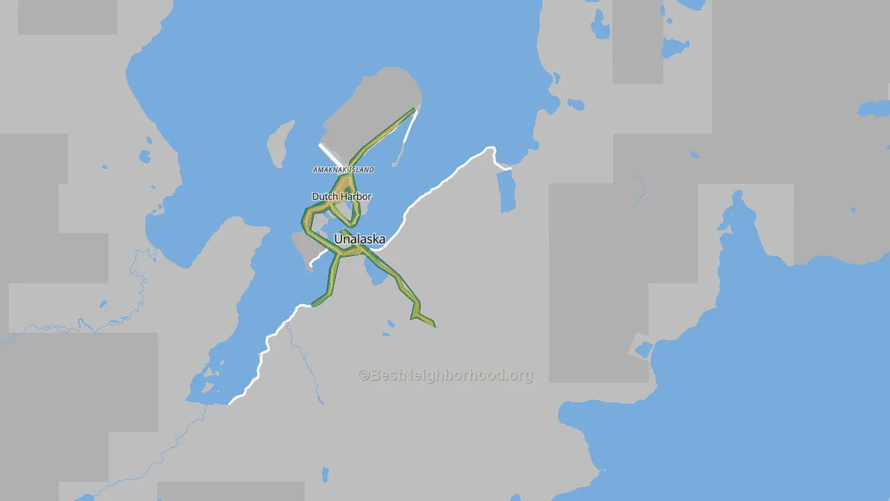 99685, AK Map of Noise Levels in 99685