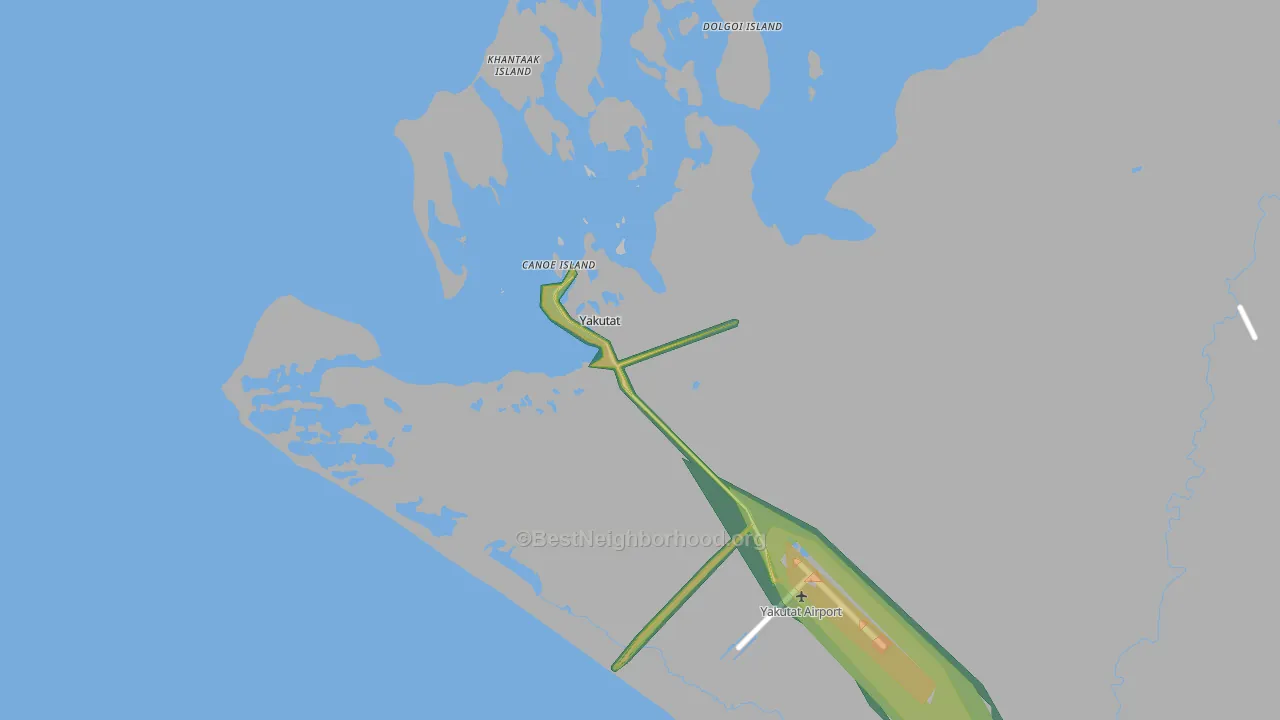 99689, AK Map of Noise Levels in 99689