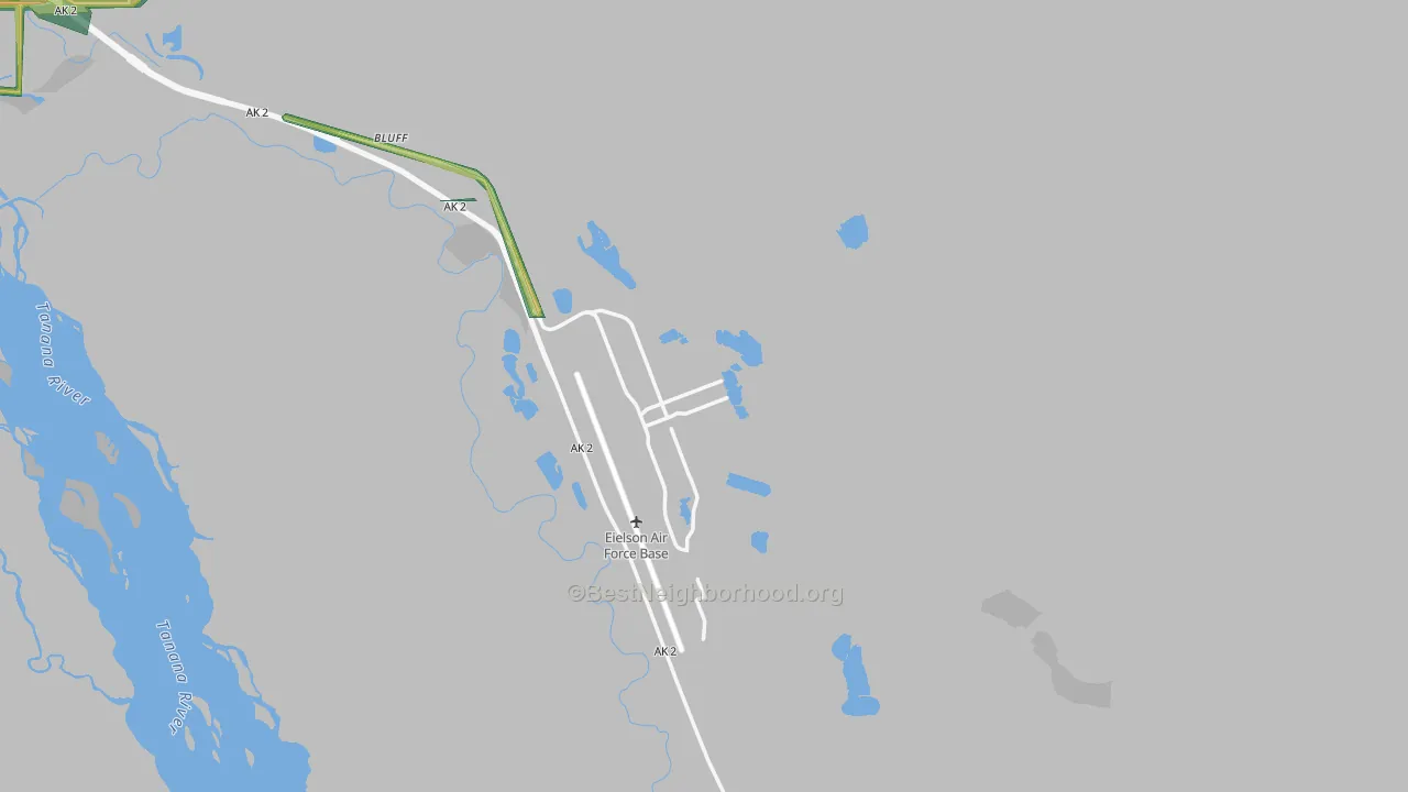 99702, AK Map of Noise Levels in 99702