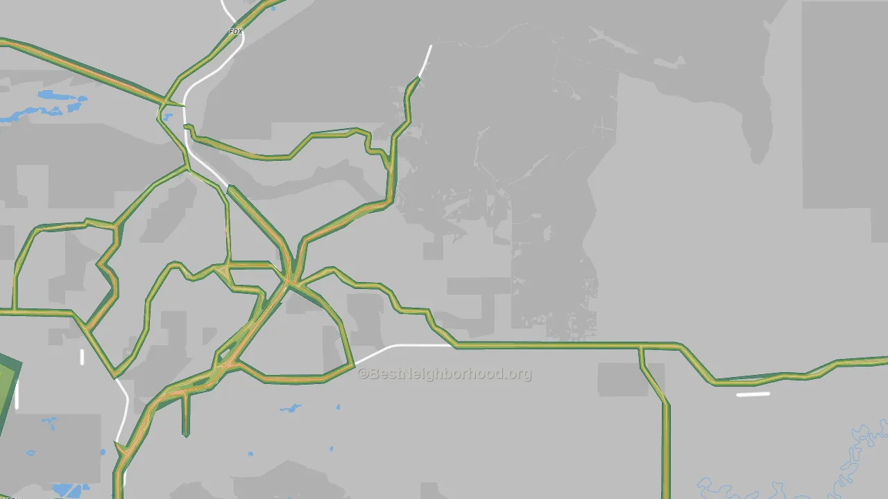 99712, AK Map of Noise Levels in 99712