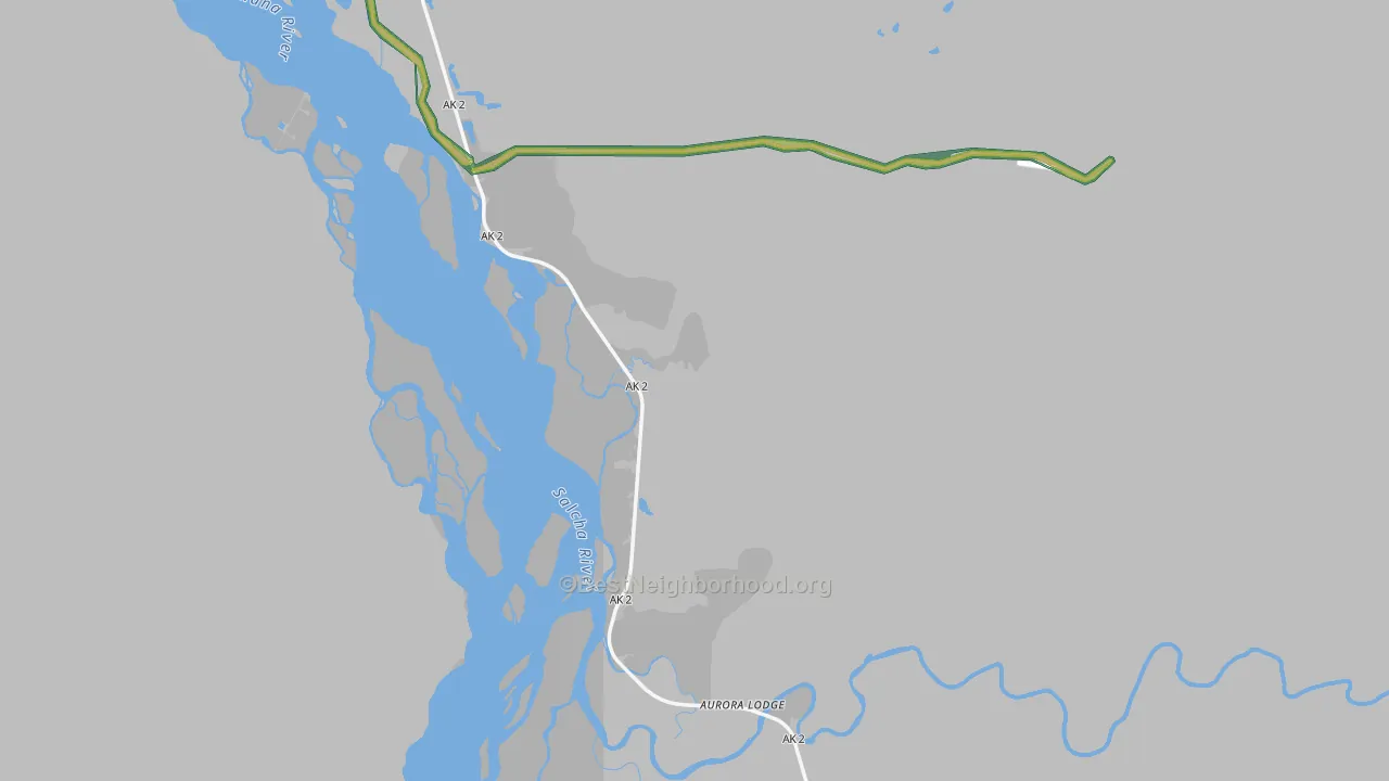 99714, AK Map of Noise Levels in 99714