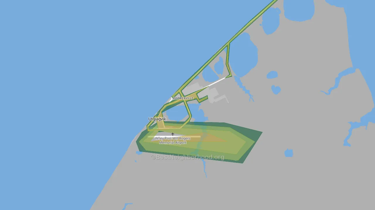 99723, AK Map of Noise Levels in 99723