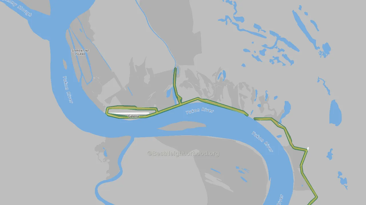 99741, AK Map of Noise Levels in 99741