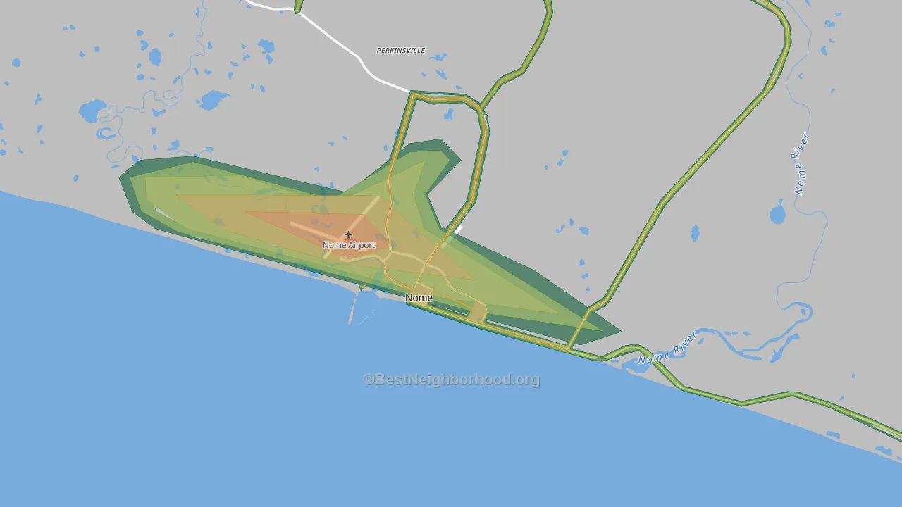 99762, AK Map of Noise Levels in 99762