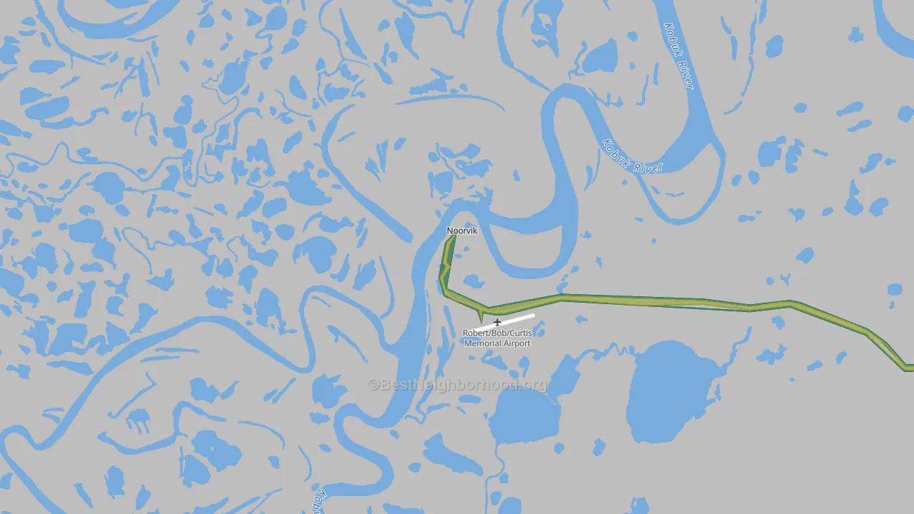 99763, AK Map of Noise Levels in 99763