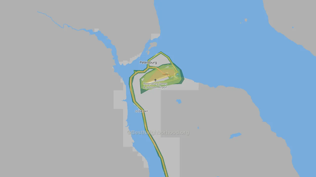 99833, AK Map of Noise Levels in 99833