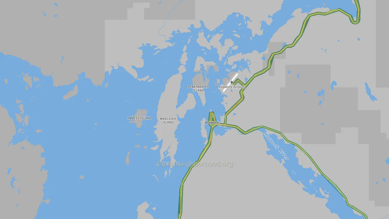 99921, AK Map of Noise Levels in 99921