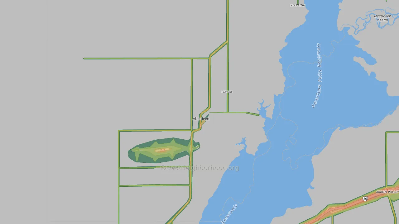 Aberdeen, ID Map of Noise Levels in Aberdeen