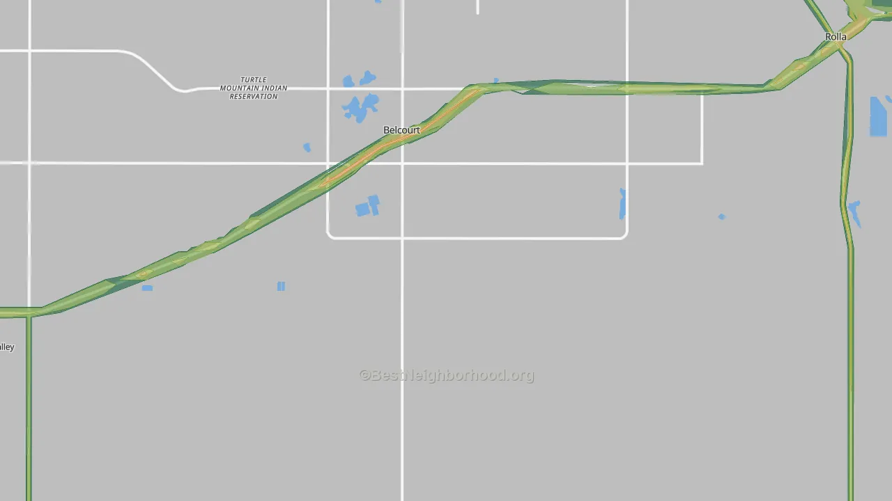 Agate, ND Map of Noise Levels in Agate