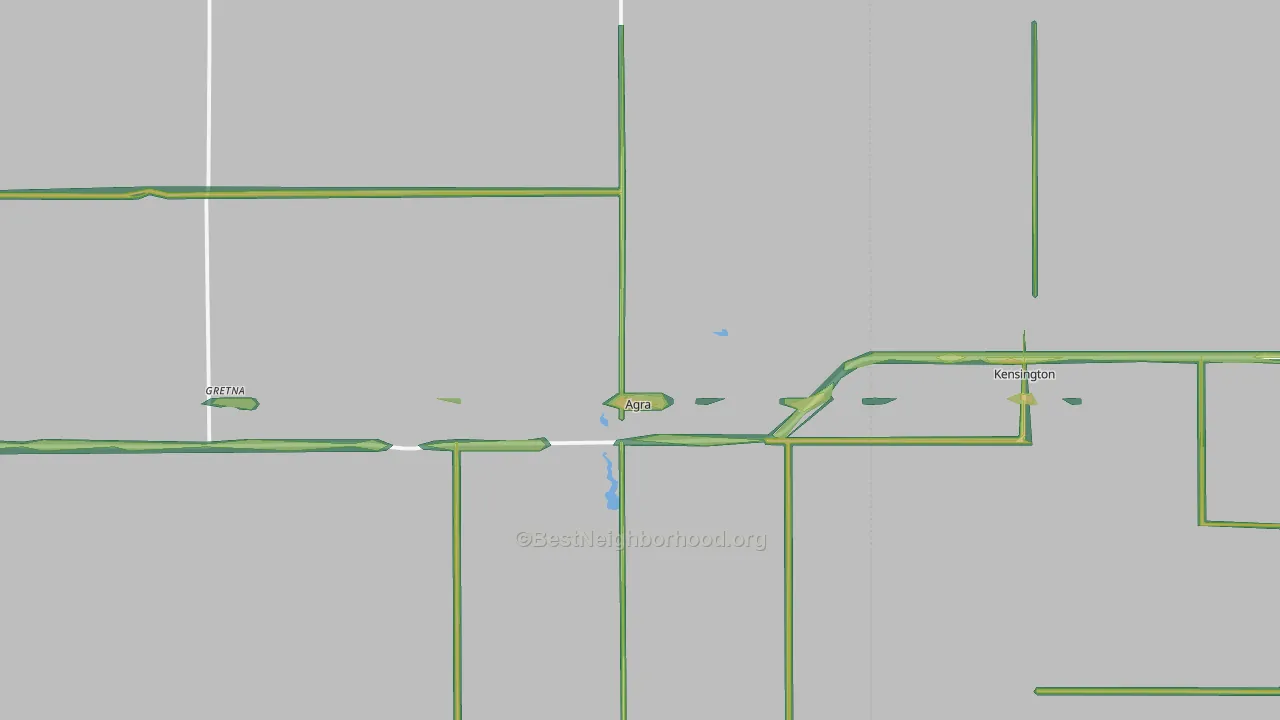 Agra, KS Map of Noise Levels in Agra