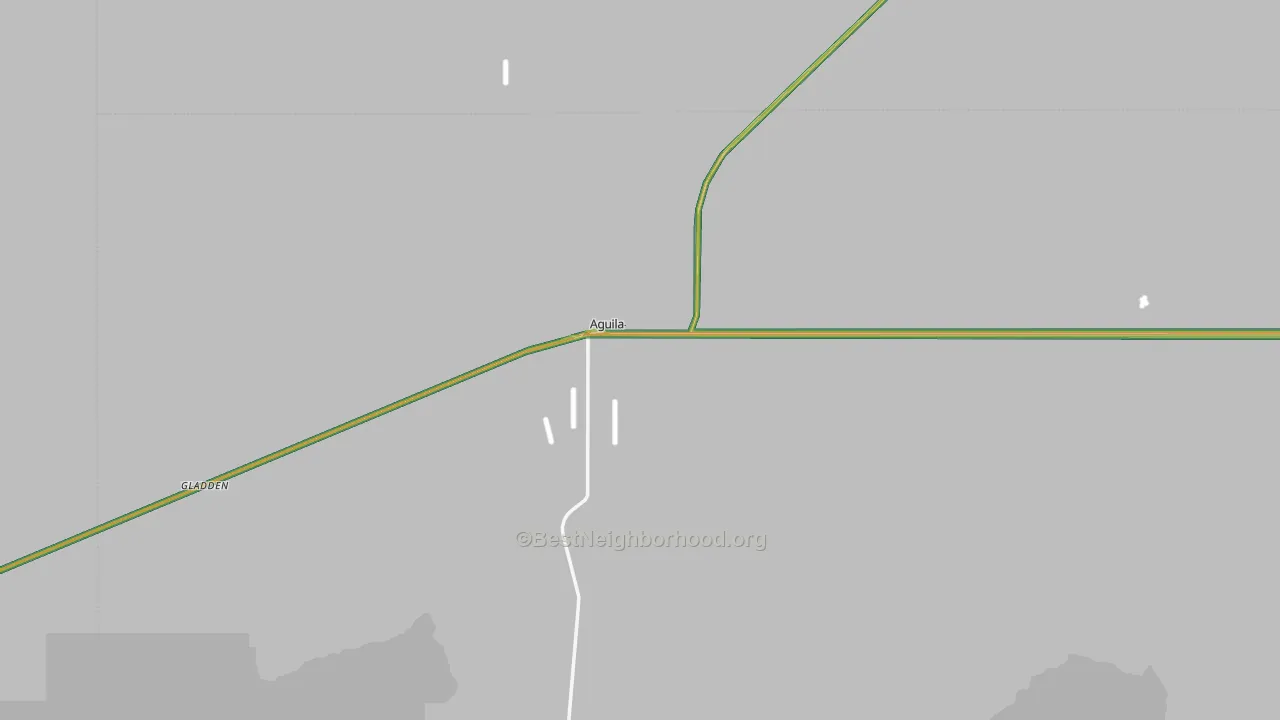 Aguila, AZ Map of Noise Levels in Aguila