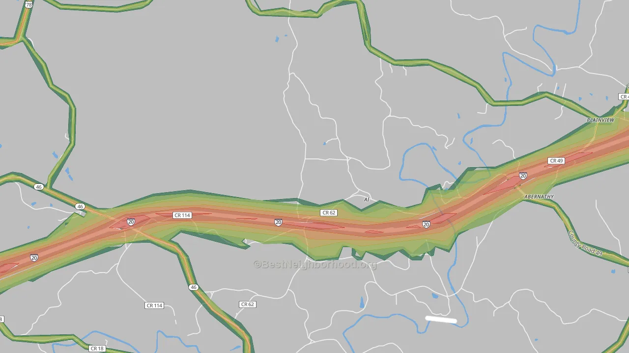 Ai, AL Map of Noise Levels in Ai