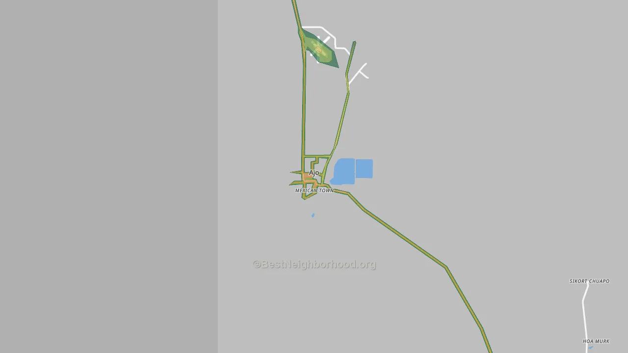 Ajo, AZ Map of Noise Levels in Ajo