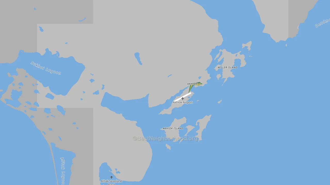 Akhiok, AK Map of Noise Levels in Akhiok