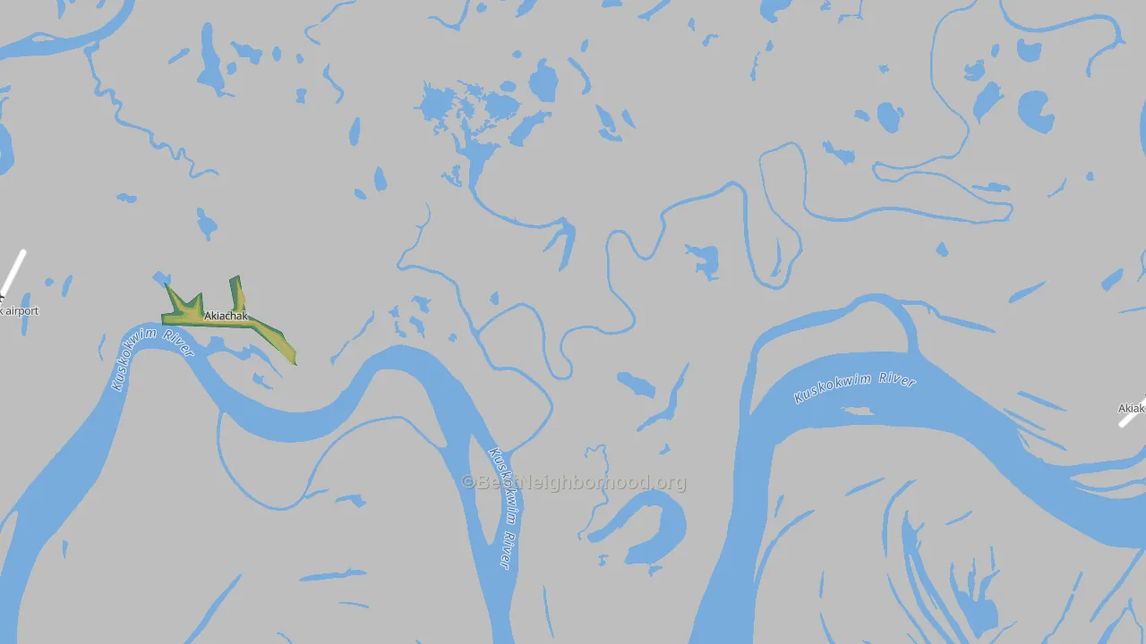 Akiachak, AK Map of Noise Levels in Akiachak