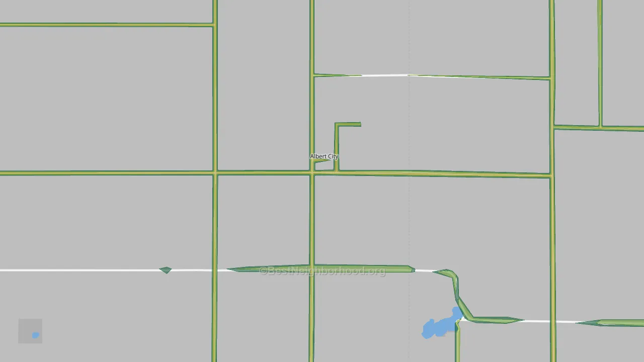 Albert City, IA Map of Noise Levels in Albert City