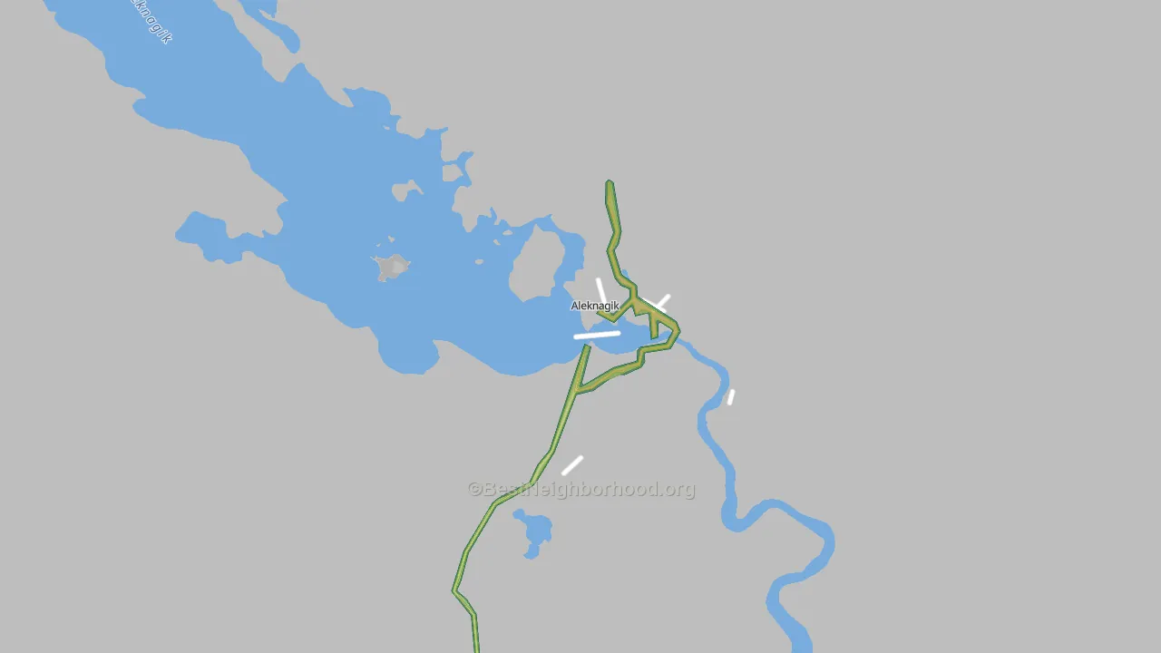 Aleknagik, AK Map of Noise Levels in Aleknagik