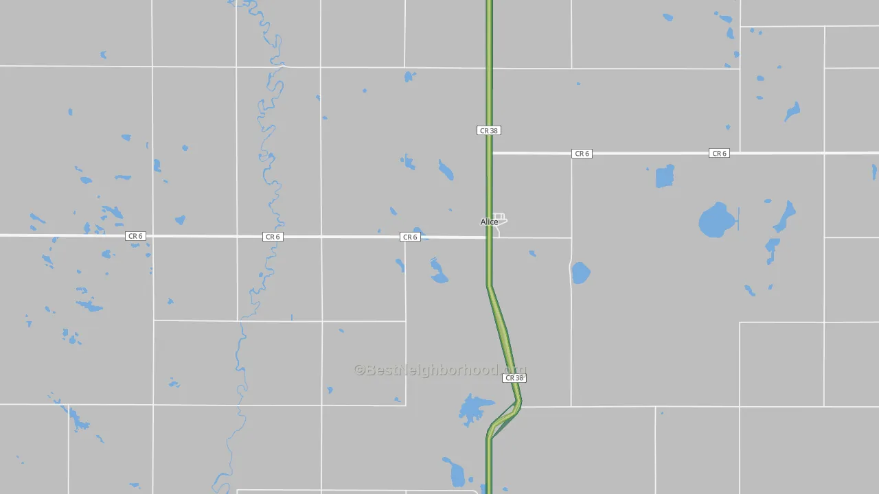 Alice, ND Map of Noise Levels in Alice
