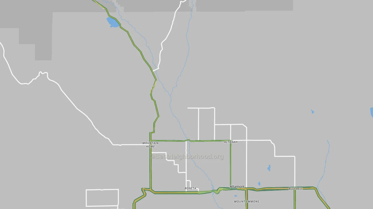 Altonah, UT Map of Noise Levels in Altonah