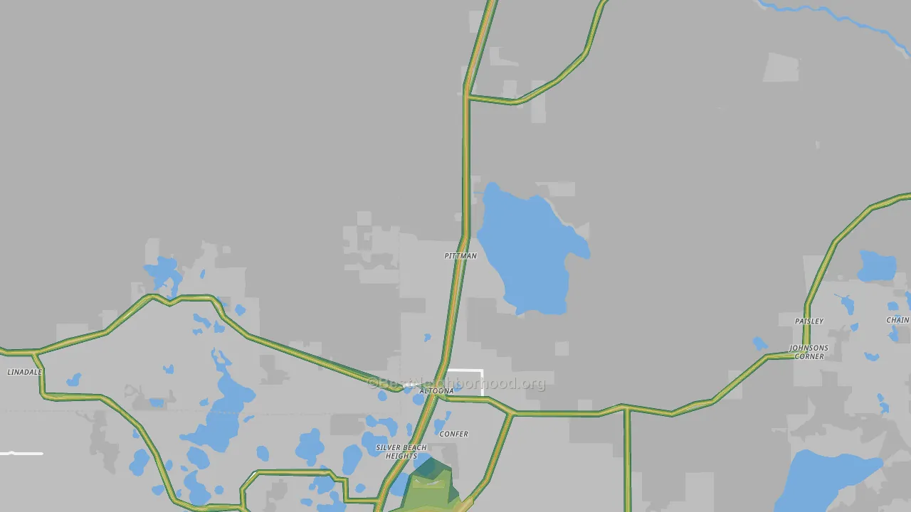 Altoona, FL Map of Noise Levels in Altoona