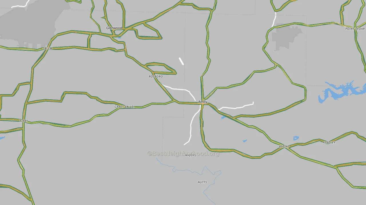 Amity, AR Map of Noise Levels in Amity