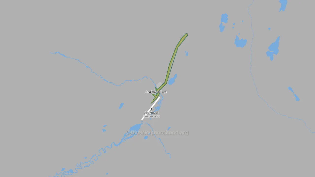 Anaktuvuk Pass, AK Map of Noise Levels in Anaktuvuk Pass