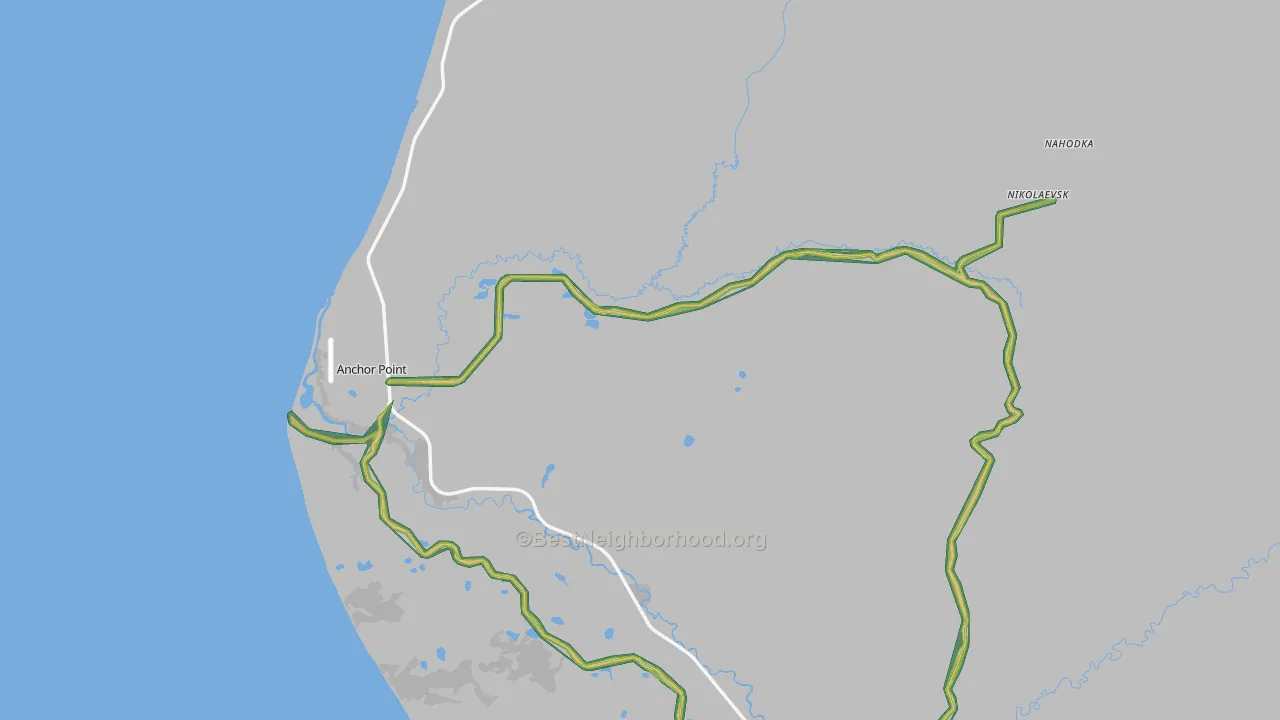 Anchor Point, AK Map of Noise Levels in Anchor Point
