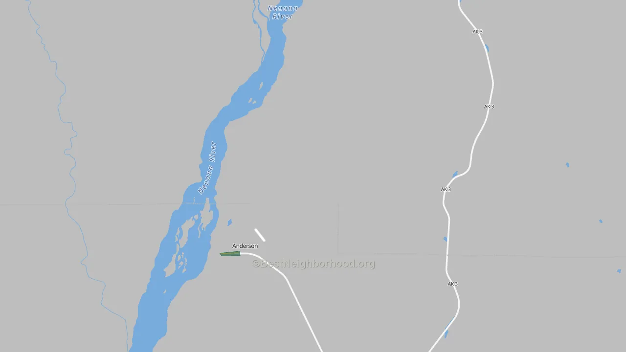 Anderson, AK Map of Noise Levels in Anderson
