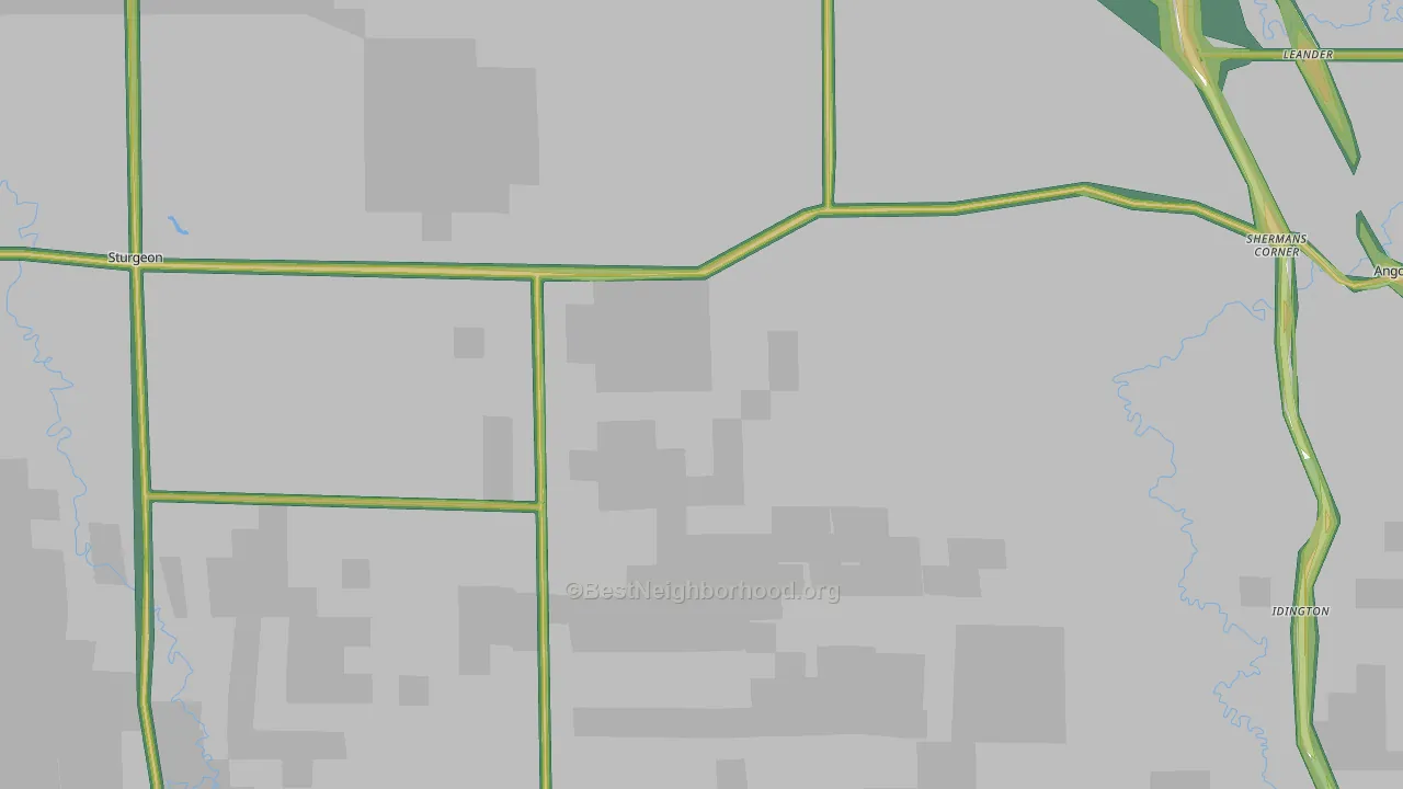 Angora, MN Map of Noise Levels in Angora